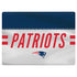 NFL New England Patriots White Striped Surface Laptop 2 Skin