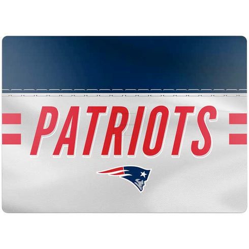NFL New England Patriots White Striped Surface Laptop 4 15in Skin