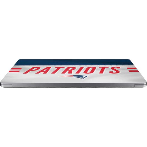 NFL New England Patriots White Striped Surface Laptop 4 15in Skin