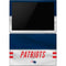 NFL New England Patriots White Striped Surface Pro 6 Skin