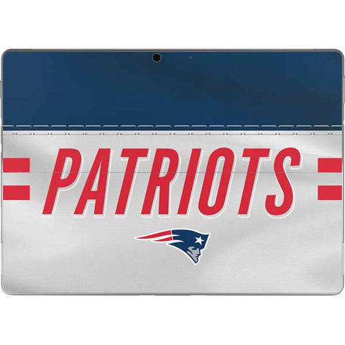 NFL New England Patriots White Striped Surface Pro 9 Skin