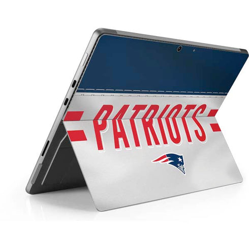 NFL New England Patriots White Striped Surface Pro 9 Skin
