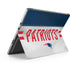 NFL New England Patriots White Striped Surface Pro 9 Skin