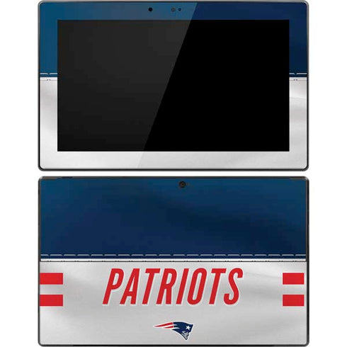NFL New England Patriots White Striped Surface Pro Tablet Skin
