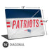 NFL New England Patriots White Striped Universal Laptop 16in (13 x 9.4in) Skin