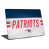 NFL New England Patriots White Striped Universal Laptop 16in (13 x 9.4in) Skin