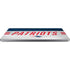 NFL New England Patriots White Striped Universal Laptop 16in (13 x 9.4in) Skin