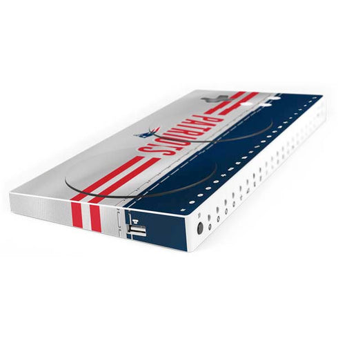 NFL New England Patriots White Striped Xbox Adaptive Controller Skin