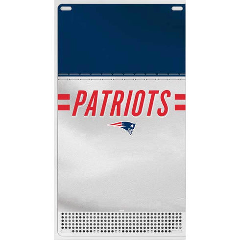 NFL New England Patriots White Striped Xbox Series S Skins