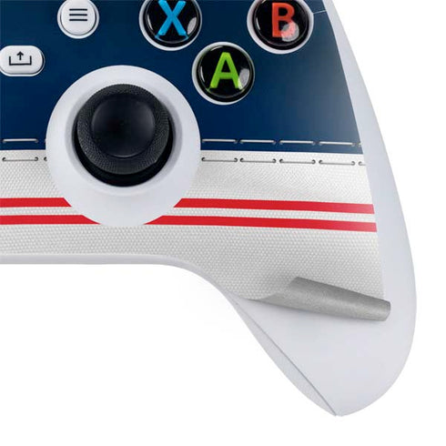 NFL New England Patriots White Striped Xbox Series S Skins