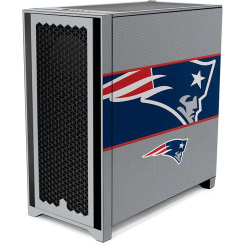 NFL New England Patriots Zone Block Corsair 4000D Tempered Glass Mid-Tower ATX Case Skin