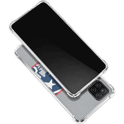 NFL New England Patriots Zone Block Galaxy A12 Clear Case