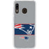 NFL New England Patriots Zone Block Galaxy A20 Clear Case