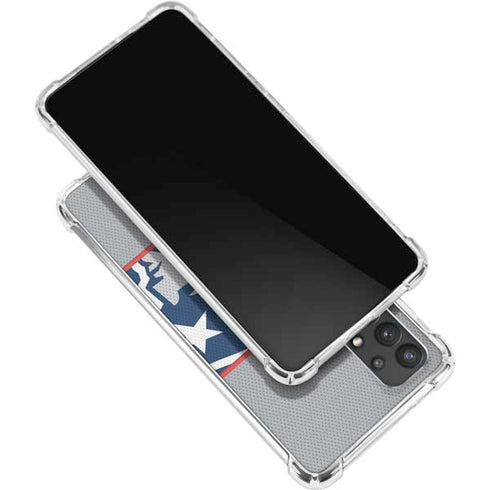 NFL New England Patriots Zone Block Galaxy A32 5G Clear Case