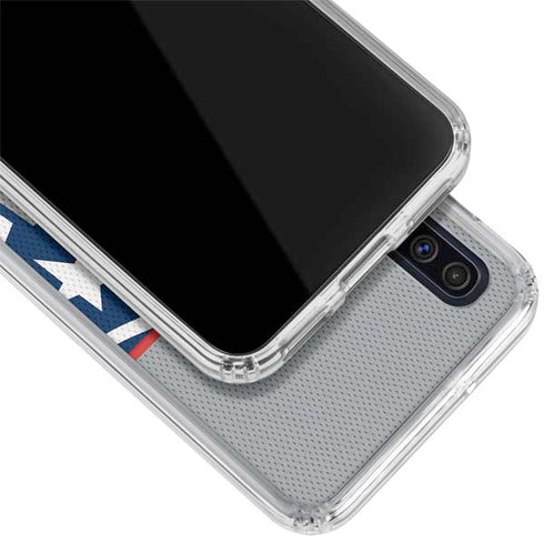 NFL New England Patriots Zone Block Galaxy A50 Clear Case