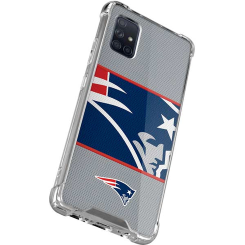 NFL New England Patriots Zone Block Galaxy A51 5G Clear Case