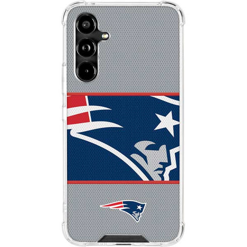 NFL New England Patriots Zone Block Galaxy A54 5G Clear Case