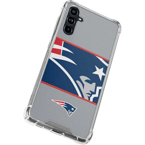 NFL New England Patriots Zone Block Galaxy A54 5G Clear Case