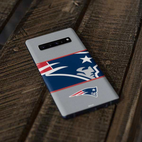 NFL New England Patriots Zone Block Galaxy S10 Plus Skin