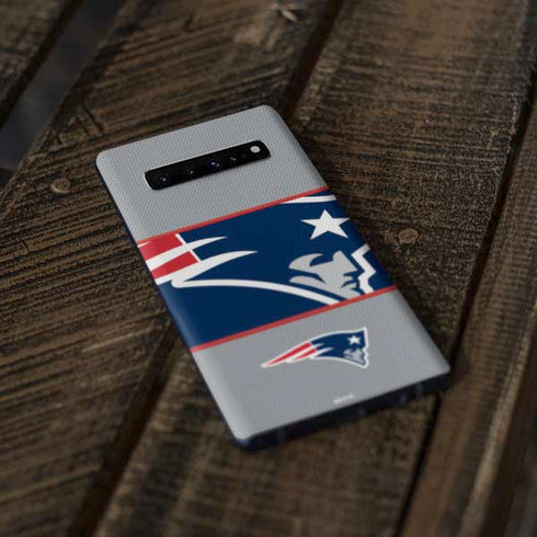 NFL New England Patriots Zone Block Galaxy S10 Skin