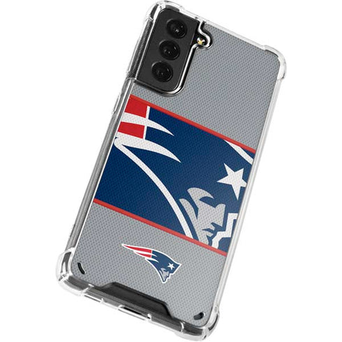 NFL New England Patriots Zone Block Galaxy S21 5G Clear Case