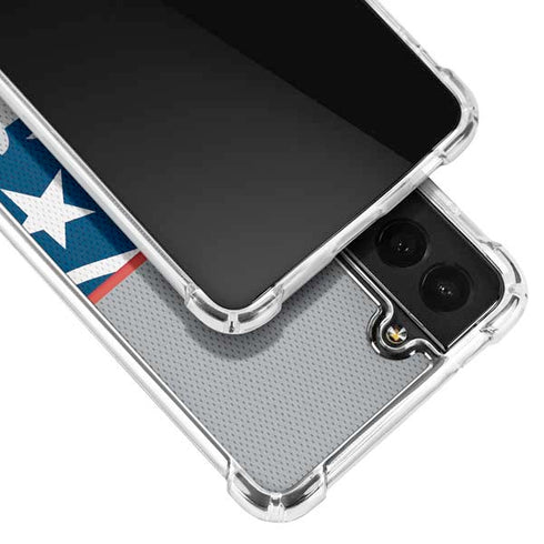 NFL New England Patriots Zone Block Galaxy S21 Plus 5G Clear Case