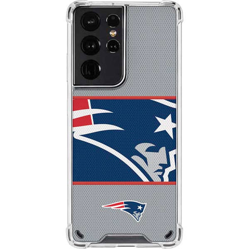 NFL New England Patriots Zone Block Galaxy S21 Ultra 5G Clear Case