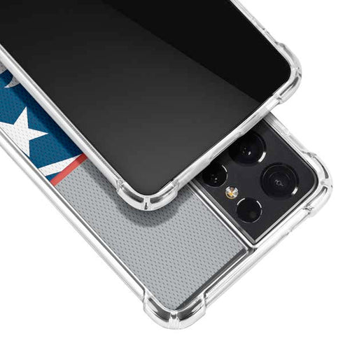 NFL New England Patriots Zone Block Galaxy S21 Ultra 5G Clear Case