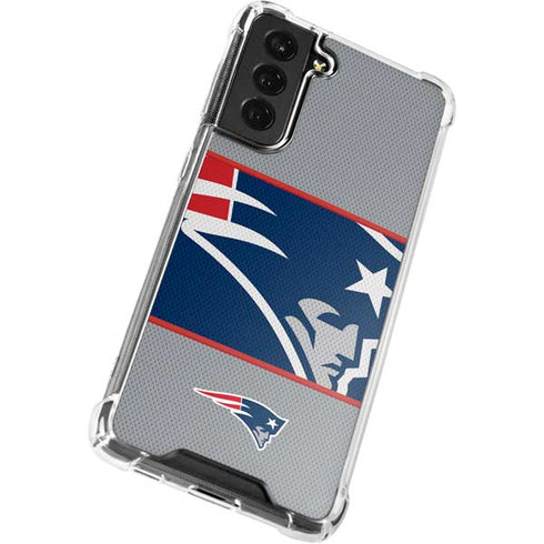 NFL New England Patriots Zone Block Galaxy S22 Plus Clear Case