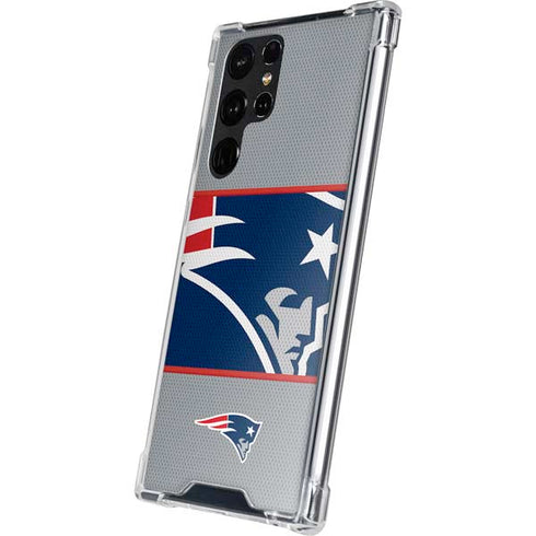 NFL New England Patriots Zone Block Galaxy S22 Ultra Clear Case