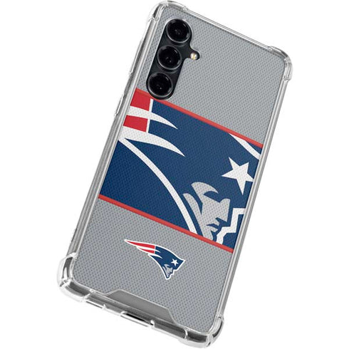 NFL New England Patriots Zone Block Galaxy S23 FE Clear Case