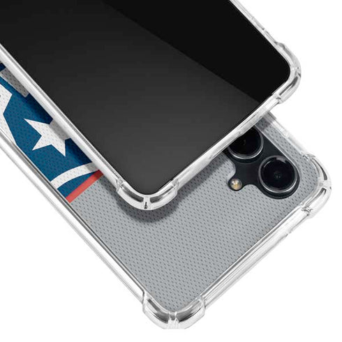 NFL New England Patriots Zone Block Galaxy S23 FE Clear Case