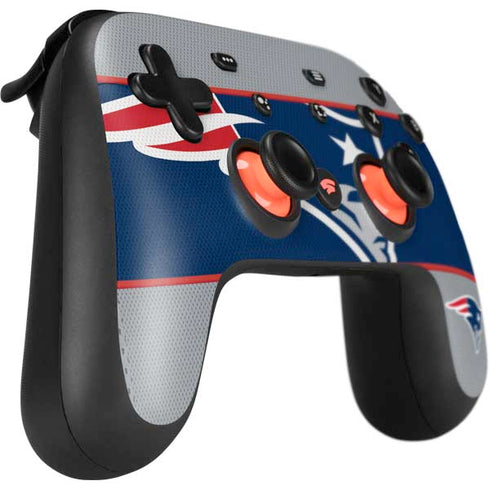 NFL New England Patriots Zone Block Google Stadia Controller Skin