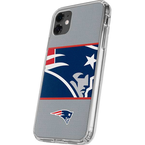 NFL New England Patriots Zone Block iPhone 11 Clear Case