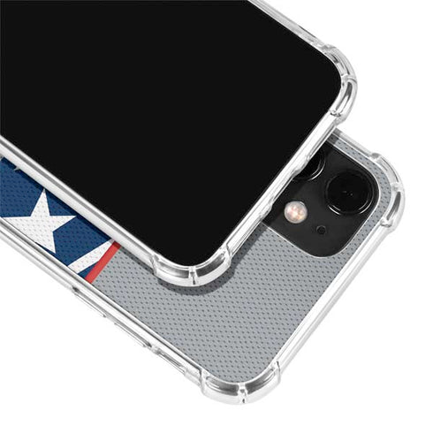 NFL New England Patriots Zone Block iPhone 12 Clear Case