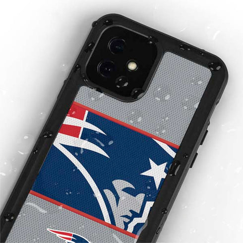 NFL New England Patriots Zone Block iPhone 12 Mini Waterproof Case