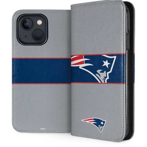 NFL New England Patriots Zone Block iPhone 13 Folio Case