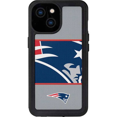 NFL New England Patriots Zone Block iPhone 13 Mini Waterproof Case