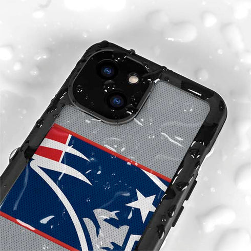 NFL New England Patriots Zone Block iPhone 13 Mini Waterproof Case