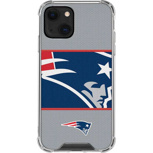 NFL New England Patriots Zone Block iPhone 14 Clear Case