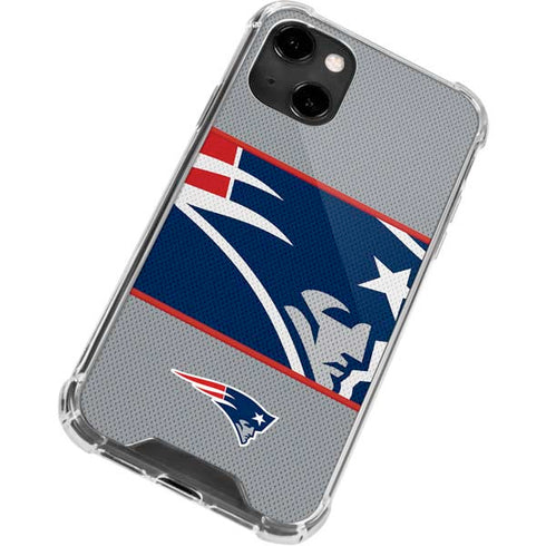 NFL New England Patriots Zone Block iPhone 14 Clear Case