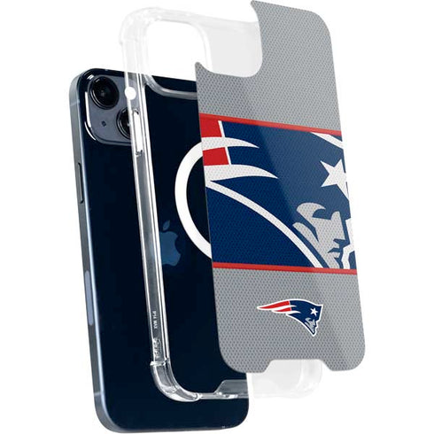 NFL New England Patriots Zone Block iPhone 15 Plus MagSafe Case