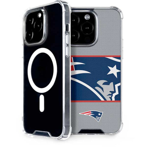NFL New England Patriots Zone Block iPhone 15 Pro MagSafe Case