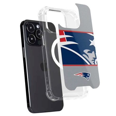 NFL New England Patriots Zone Block iPhone 15 Pro Max MagSafe Case