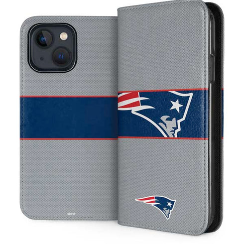 NFL New England Patriots Zone Block iPhone 15 Plus Folio Case