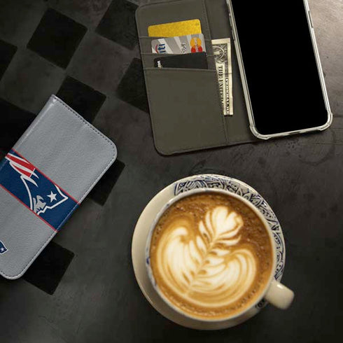 NFL New England Patriots Zone Block iPhone 15 Plus Folio Case