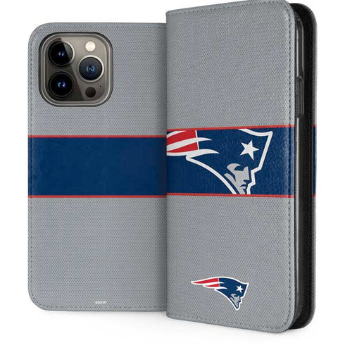 NFL New England Patriots Zone Block iPhone 15 Pro Max Folio Case