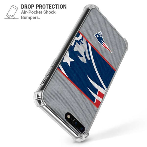 NFL New England Patriots Zone Block iPhone 7/8 Plus Clear Case