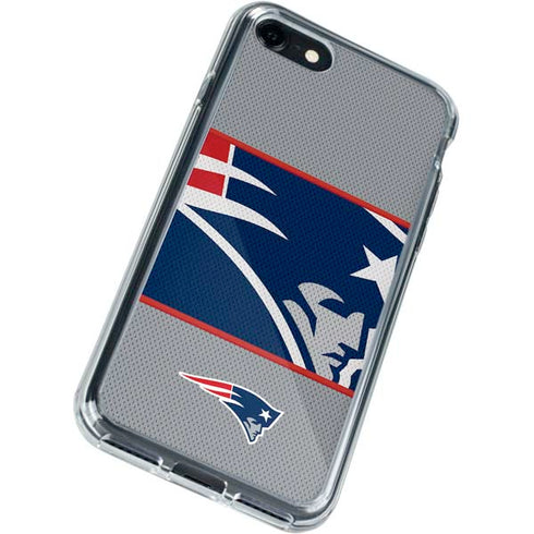 NFL New England Patriots Zone Block iPhone SE (2nd & 3rd Gen) Clear Case