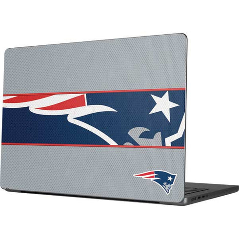 NFL New England Patriots Zone Block MacBook Pro 14in (2021-24) Skin